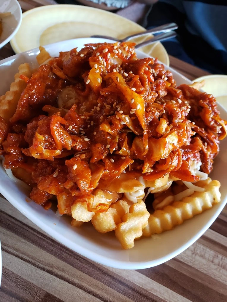 Signature Shallot Chicken - Korean fried chicken at Yum Yum BBQ Chicken NE, 999 36 St NE, Calgary